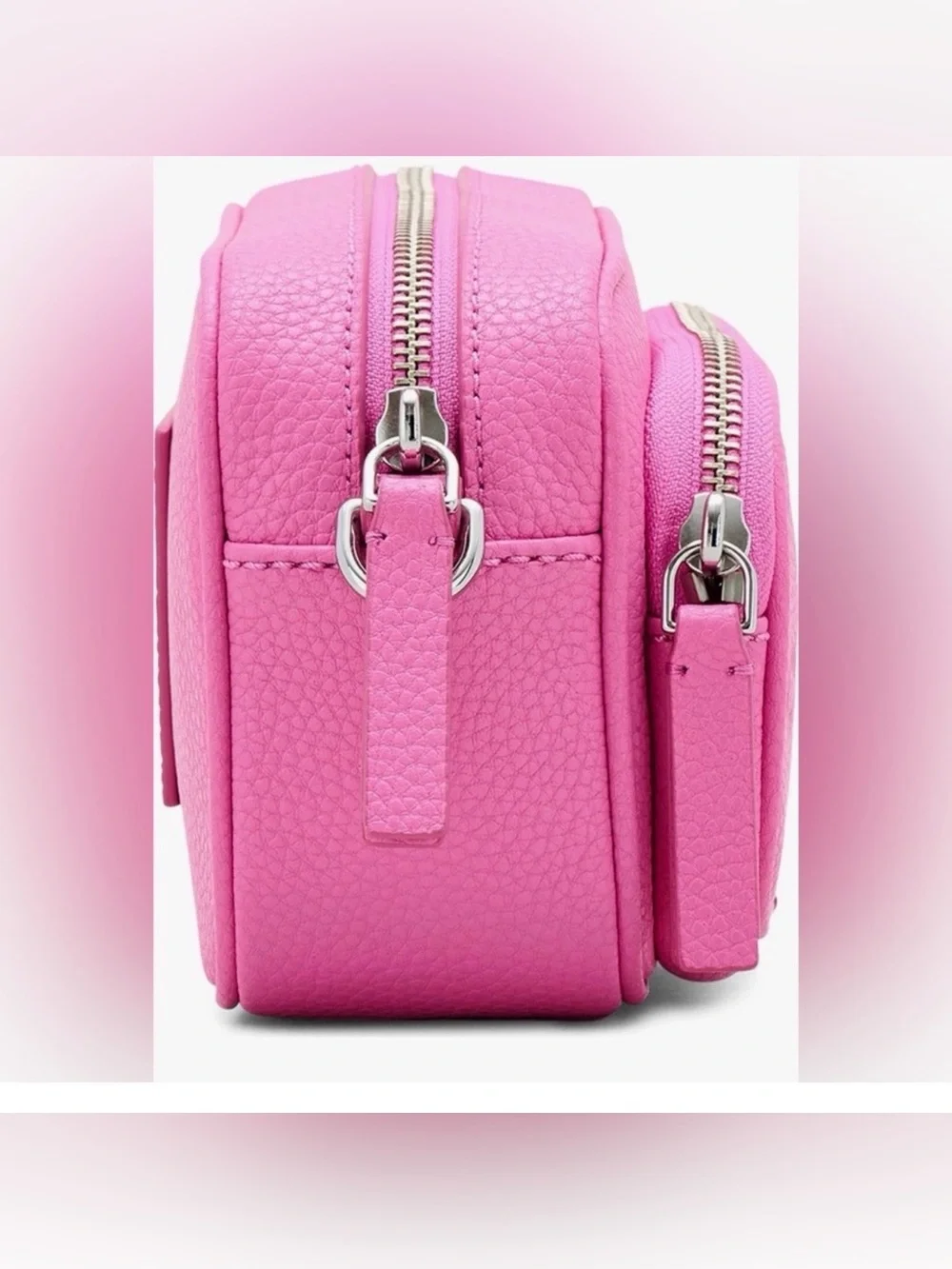 Marc Jacobs Hot Pink Pebbled Leather Crossbody